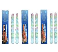 Hillfield® 6 candele a goccia colorate, lunghezza 30 cm, diametro 2,9 cm, durata 4-6 ore