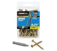 Hillman 42481 Power Pro Exterior Premium viti per legno, 9 x 2 1/2-inch, 3 pezzi