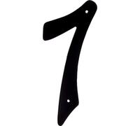 HIllman 841630 - Numero civico 7 in alluminio pressofuso, 10,2 cm, colore: Nero