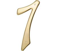 Hillman 847049 10,2 cm nail-on tradizionale in ottone massiccio, numero civico 7