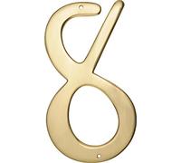 HIllman 847050 - Chiodo tradizionale in ottone massiccio, numero civico 8