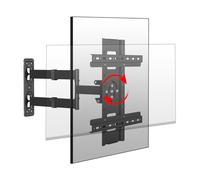 HILLPORT Rotazione 90° Supporto TV da Parete Girevole/Estendibile per 32-60 Pollici, Carico 28kg VESA 400x400mm, Compatibile Televisione Verticali e Monitor, Braccio Regolabile DY3260