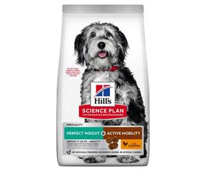 HILL'S CANINE PERFECT WEIGHT + ACTIVE MOBILITY ADULT MEDIUM 12 KG