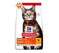 Hill's Science Plan Feline Adult Alimento per gatti con Pollo - 1,5 kg - Croccantini per gatti - 1° ORDINE? scegli lo sconto BZR5 / BZR20 + 200 punti fedeltà