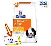 Hills Dog Prescription Diet c/d Multicare Urinary Care Cibo Secco Cani 4/12 Kg