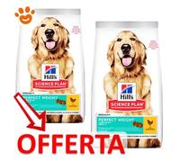 Prezzo speciale! Hill's Science Plan Adult con Pollo - 12 kg 1+ Perfect Weight Large