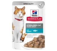 HILLS FELINE YOUNG ADULT STERILISED TROUT BUSTA 85 GR