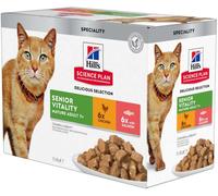 HILLS Hill's Science Plan Senior Vitality Busta Multipack 12x85G POLLO E SALMONE