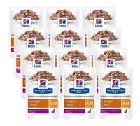 Hill's PD Prescrizione Dieta felina k/d Cura dei reni Manzo 12x85g