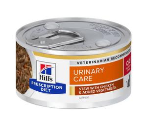 Hill's Prescription Diet Feline c/d Urinary Stress 82 gr Spezzatino pollo e verdure - confezione da 6 pezzi - Dieta veterinaria per gatti - 1° ORDINE? scegli lo sconto BZR5 / BZR20 + 200 punti fedeltà