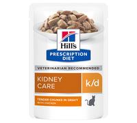 Hill's Prescription Diet k/d Kidney Care umido per gatti - buste - 12 x 85 g (Pollo)