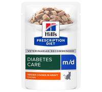 Hill's Prescription Diet m/d con Pollo umido in buste per gatti - 12 x 85 g
