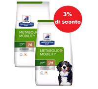 Hill's Prescription Diet Metabolic + Mobility Canine - 2x12 kg - 3% di sconto in un set