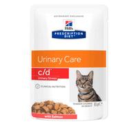 Hill's Prescription Diet c/d Urinary Stress Teneri Bocconcini in Salsa Multipack 12x85 gr: Salmone