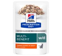 Hill's Prescription Diet w/d con Pollo umido per gatti - 12 x 85 g