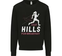 Hills Running Marathon Cross Country Runner Uomo Sweatshirt Jumper