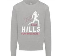 Hills Running Marathon Cross Country Runner Uomo Sweatshirt Jumper