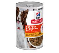 Hill's Science Plan Adult Perfect Digestion con Pollo Alimento umido cani - 6 x 363 g