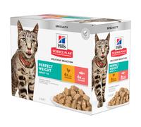 Hill's Science Plan Perfect Weight Adult 1+ Pollo - integrazione: 12x85g Hill's Science Plan Adult Perfect Weight Pollo e Salmone