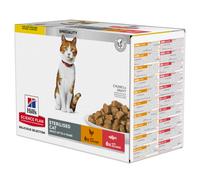 Hill's Science Plan Adult Sterilised Tonno - integrazione: 12x85g Hill's Science Plan Young Adult Sterilised Pollo & Salmone