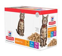 HILL'S SCIENCE PLAN FELINE ADULT MULTIPACK 12 x 85 GR.
