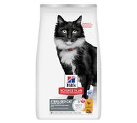 Hill's Science Plan Mature 7+ Adult Sterilised Alimento per gatti con Pollo 1,5 kg - Croccantini per gatti - 1° ORDINE? scegli lo sconto BZR5 / BZR20 + 200 punti fedeltà