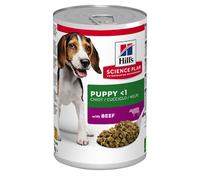 Hill's Science Plan Puppy <1 umido per cane - 6 x 370 g con Manzo