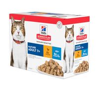Hill's Science Plan Senior 11+ Pollo - integrazione: 12 x 85 g Hill's Science Plan Mature Adult Pesce