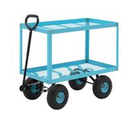hillvert Carrello da giardino - 150 kg - 2 griglie HT-TWIN-150