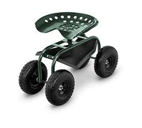 hillvert Carrello Per Vigneto Orto Giardino Sgabello Con Rotelle HT-RUNDLE-10 (150 kg, Regolabile in altezza)
