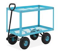 hillvert Carrello da giardino - 150 kg - 2 griglie HT-TWIN-150