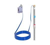 hillvert Pompa sommersa per pozzo - 70 mm / 2,75'' - 3600 l/h - 750 W - cavo 20 m / prevalenza 84 m - Acciaio inox HT-ROBSON-SP750-85