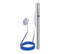 Hillvert Pompa Sommersa Per Pozzo Pompa Sommergibile Hillvert-SPP48-220 (Prestazioni max: 10.800 l/h, 2.200 W, Profondità max: 96 m, Ø 100 mm, Scatola di comando in cciaio inox)