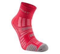 Hilly Doppia Pelle-Cavigliera-Ammortizzazione Minima Calzini da Corsa, Magenta/Grigio Marl, M Unisex-Adulto