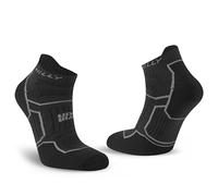 Hilly, Twin Skin, Anti Blister- Socklet - Med Cushioning, Nero/Antracite, L