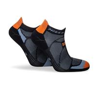 Hilly Marathon Fresh-Presa-Ammortizzazione Minima Calzini da Corsa, Nero/Arancione, L Unisex-Adulto
