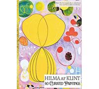 'HILMA af KLINT: 40 Curated Paintings'; Luxury Coffee Table Book with High Quality Prints; Large A4 Size (8.5x11.69"); Premium Archival-Quality Paper ... on Black; With Gallery-Style Commentaries