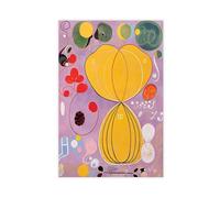 Hilma Af Klint Group IV No. 7 The Ten Largest Adult Thood Poster artistico su tela e stampa artistica da parete moderna per camera da letto per la famiglia senza cornice, 60 x 60 cm