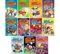 Hilo: 11-Book Collection Set, Books 1-11, The Boy Who Crashed to Earth, Saving the Whole Wide World, The Great Big Boom, Waking the Monsters, Then Everything Went Wrong, All the Pieces Fit & More