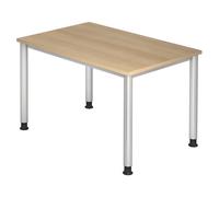 HILO 12 S | Scrivania 120x80 regolabile in altezza Quercia