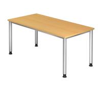 HILO 16 S | Scrivania 160x80 regolabile in altezza Faggio