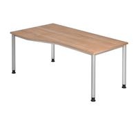 HILO 18 S | Scrivania 180x100 regolabile in altezza Noce