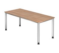 HILO 19 S | Scrivania 180x80 regolabile in altezza Noce