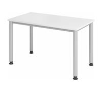 HILO 612 S | Scrivania - regolabile in altezza 120 x 67 Bianco/Argento