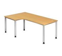 HILO 82 S | Scrivania 200x120 regolabile in altezza Faggio
