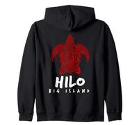 Hilo Big Island - Tartaruga Marina Hilo Hawaii Felpa con Cappuccio