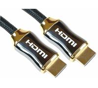HiLo Cavo HDMI ad Alta Velocità PRO SIGNAL, Placcato Oro, 3m, Nero