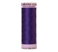 Hilo de algod n liso Mettler Silk-Finish de 50 g, 164 yd/150 m, color azul iris