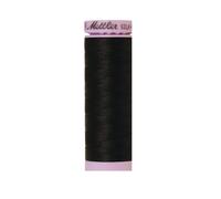 Hilo de algod n s lido Mettler Silk-Finish de 50 hilos, 164 yd/150 m, color negro