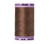 Hilo de algod n s lido Mettler Silk-Finish de 547 yardas/500 m, color espresso
